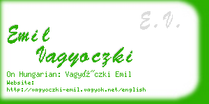 emil vagyoczki business card